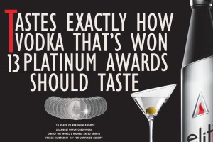 ELIT vodka: Διακρίθηκε με ένα ακόμα platinum βραβείο από το Ινστιτούτο Δοκιμών Ποτών