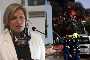 Τερατώδης φωτιά στην Κάτω Κηφισιά: Στον σύζυγο της Μίνας Γκάγκα ανήκει το εργοστάσιο που έγινε η έκρηξη - Χάος στην περιοχή (video)