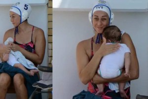 Η φωτογραφία της 10ετιας: Η αποθέωση για τη μητέρα – αθλήτρια που ταΐζει το μωρό της πριν την προπόνηση στα Χανιά
