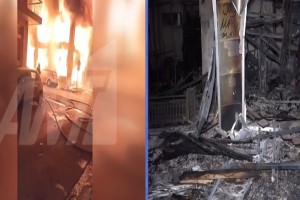 Νύχτα πύρινης κόλασης στα Πατήσια: Μεγάλη φωτιά σε τριώροφη πολυκατοικία - Τεράστιες ζημιές σε σπίτια και αυτοκίνητα (video)