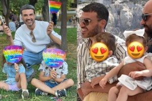Γεμάτος περηφάνια ο Παντελής Τουτουντζής: Χαμόγελο ικανοποίησης για τον ομοφυλόφιλο πατέρα στο Pride της Αθήνας