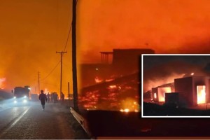 Σέριφος: Κάηκε όλη η νοτιοδυτική πλευρά του νησιού - Στάχτη σπίτια, εκκλησίες και αποθήκες, εκκενώθηκαν 8 οικισμοί (video)