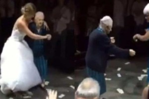 Συγκινεί και ξεσηκώνει: Το βαρύ ζεϊμπέκικο 98χρονης Ελληνίδας γιαγιάς στον γάμο της εγγονής της (video)