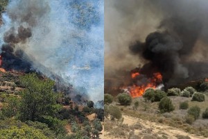 Φωτιές σε Κω και Χίο: Διάσπαρτες εστίες καίνε τα νησιά - Μήνυμα από το 112 για απομάκρυνση ντόπιων και τουριστών