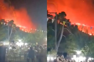 Φωτιά στην Ζάκυνθο: Σε «πύρινο» κλοιό όλο το νησί, αλλά συνεχίζουν ανενόχλητοι το  γλέντι σε πανηγύρι – Το βίντεο που προκαλεί οργή