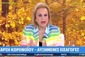 Συναγερμός για τον κορωνοϊό από τη Ματίνα Παγώνη: «Μόλις μπούμε σε εσωτερικούς χώρους θα ξεκινήσει η έξαρση» (video)