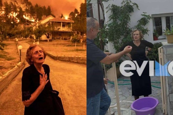 Βόρεια Εύβοια: Συγκλονίζει η κυρία Παναγιώτα της φωτογραφίας-σύμβολο από τις πυρκαγιές - Το 2021 κάηκε το σπίτι της και τώρα βούλιαξε στη λάσπη