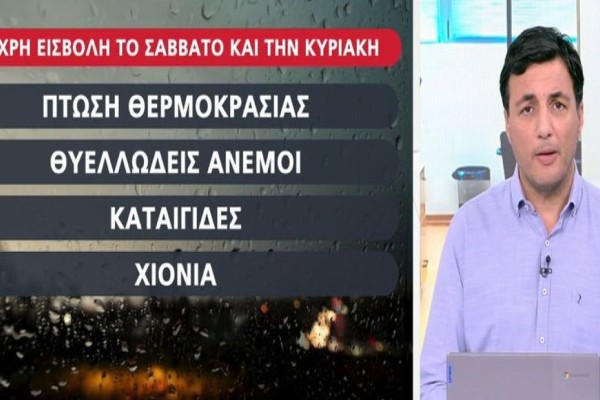 «Θα πέσουν χιόνια σε χαμηλότερα υψόμετρα! Τρεις ατμοσφαιρικές διαταραχές θα επηρεάσουν τη χώρα μας» - Σήμα κινδύνου από τον Γιώργο Τσατραφύλλια (photo)