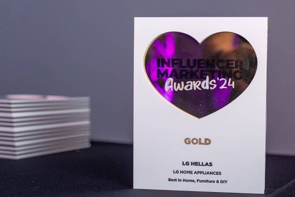 Χρυσό βραβείο για την LG στα Influencer Marketing Awards