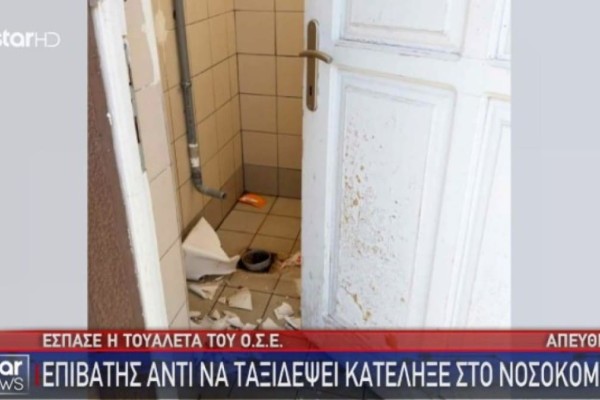 Βόλος: Γυναίκα πήγε τουαλέτα και κατέληξε στο νοσοκομείο - Δράστης...μια σπασμένη λεκάνη τουαλέτας!