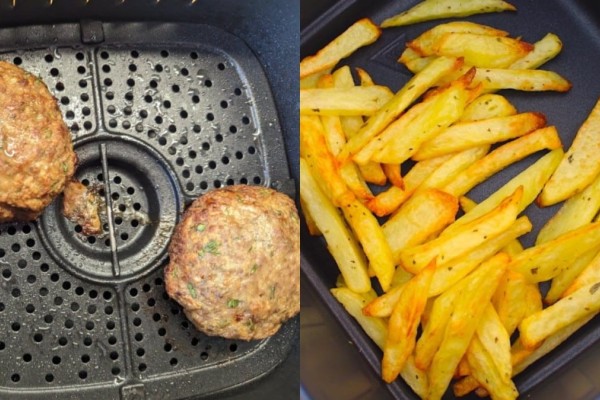 Ξέχνα το φούρνο: Πεντανόστιμα μπιφτέκια με πατάτες στο air fryer