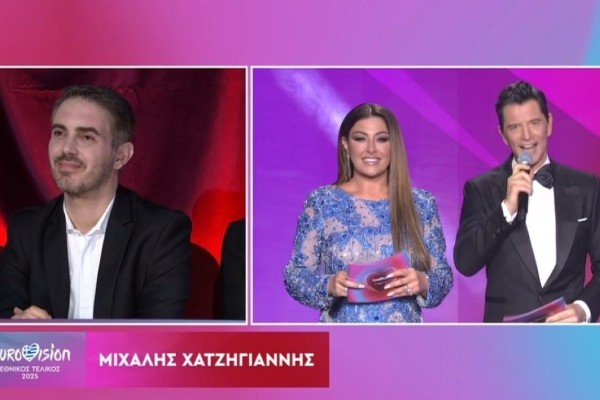 Eurovision 2025: Ο Χατζηγιάννης βγήκε στο ίδιο πλάνο με Παπαρίζου-Ρουβά και το X νοστάλγησε - «Η παιδική μας ηλικία...»