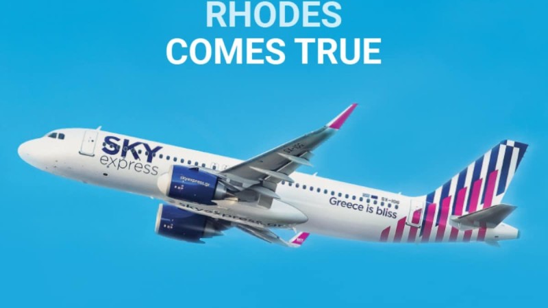 H SKY express ανοίγει τα φτερά της στη Ρόδο