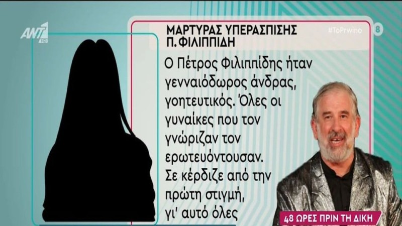 «Όλες οι γυναίκες τον ερωτευόντουσαν - Ήθελαν να...» - Η γυναίκα «κλειδί» υπεράσπισης του Πέτρου Φιλιππίδη (Video)