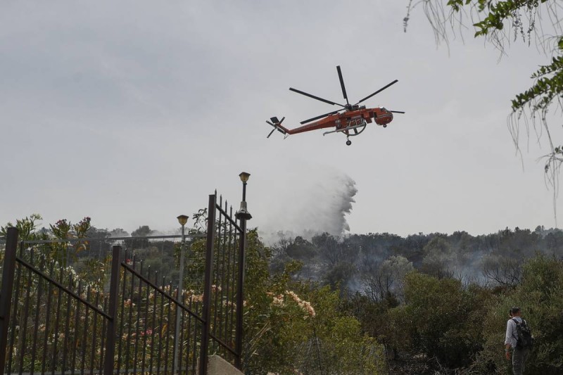 Υπό έλεγχο η φωτιά στην Αρτέμιδα (Photos - Video)