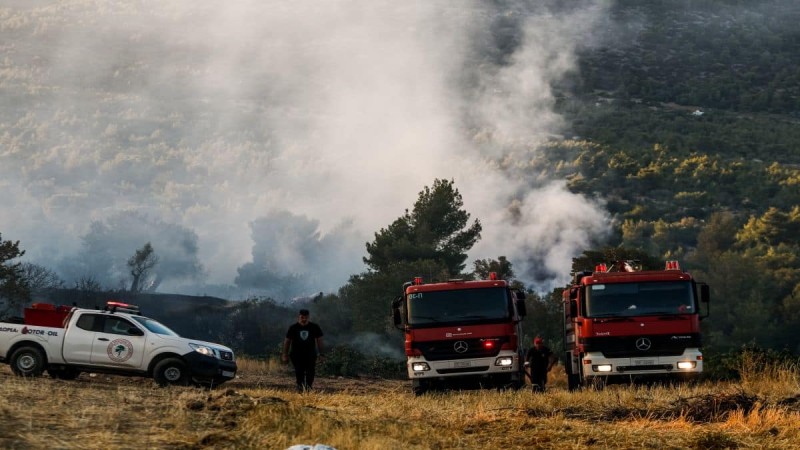 Φωτιά στην Ηλεία: SMS από 112 για εκκένωση του οικισμού Πηγάδι