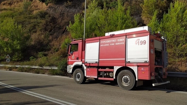  Φωτιά στα Κύθηρα στην περιοχή Γερακάρι