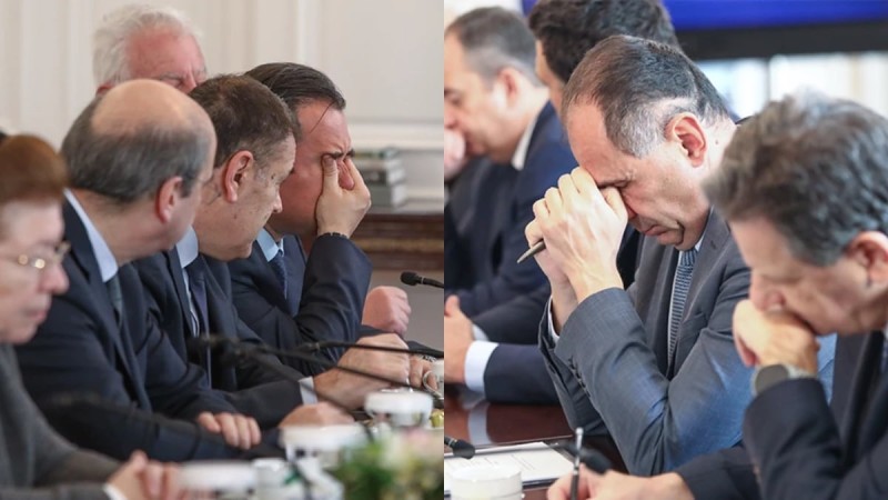 «Πλάνταξε» στο κλάμα ο Άδωνις Γεωργιάδης - Συντετριμμένοι οι υπουργοί στο συμβούλιο για τα Τέμπη