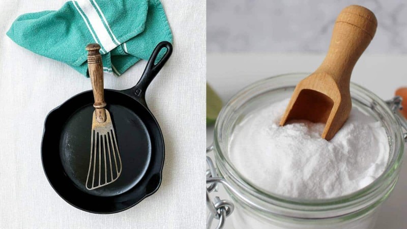 Κεραμικό τηγάνι «λαμπίκο»: Το κόλπο με τη μαγειρική σόδα και άλλα δύο υλικά για να «αστράφτει»