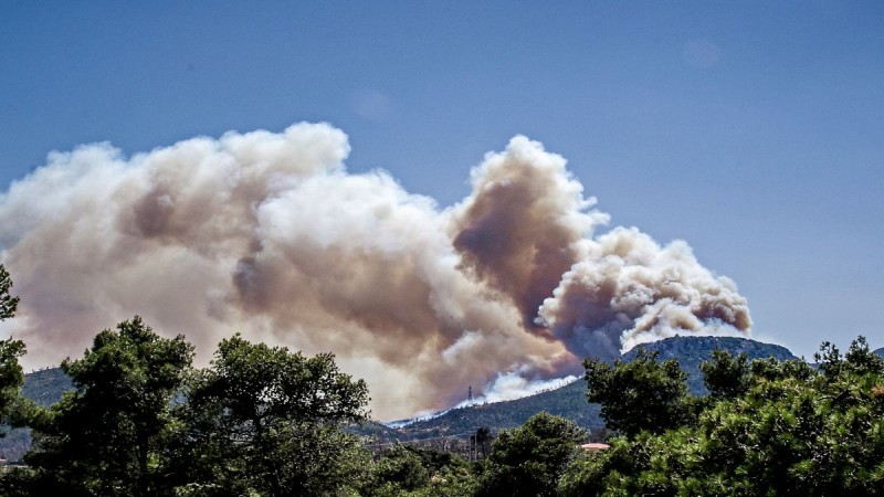Εκτός ελέγχου η φωτιά στην Πάρνηθα: Αποπνικτική ατμόσφαιρα στις γύρω περιοχές- Κινητοποίηση και του στρατού