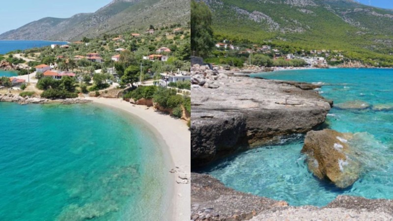 Ένας «άλλος» κόσμος σε λιγότερο από 2 ώρες από την Αθήνα: Η παραλία με τα καταγάλανα και κρυστάλλινα νερά