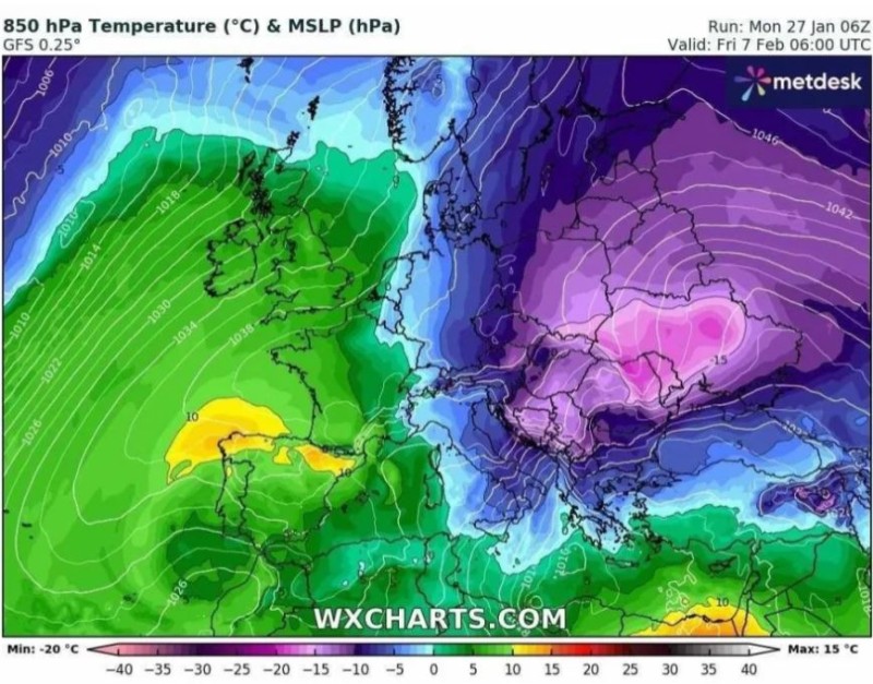 Καιρός - ανατροπή: Μετά από 13 χρόνια έρχεται σιβηρικός ανικυκλώνας! Τι φέρνε σε Βαλκάνια και Ελλάδα;